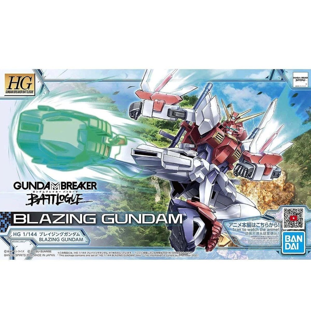 Bandai HG 1/144 HGBB #04‎ Breaker Battlogue JMF-1337B Blazing Gundam Model Kit